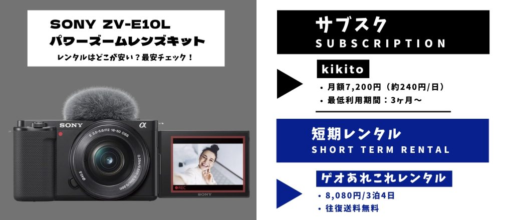 ZV-E10 どこが安い