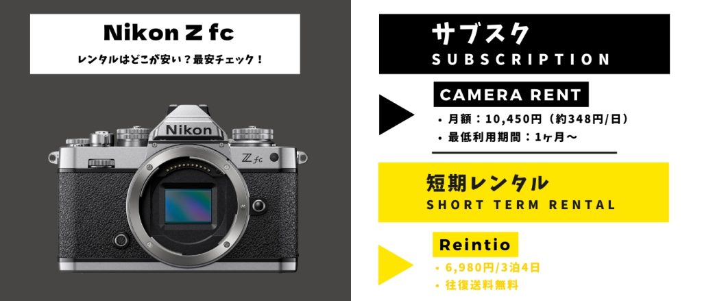 Nikon Zfcレンタル最安
