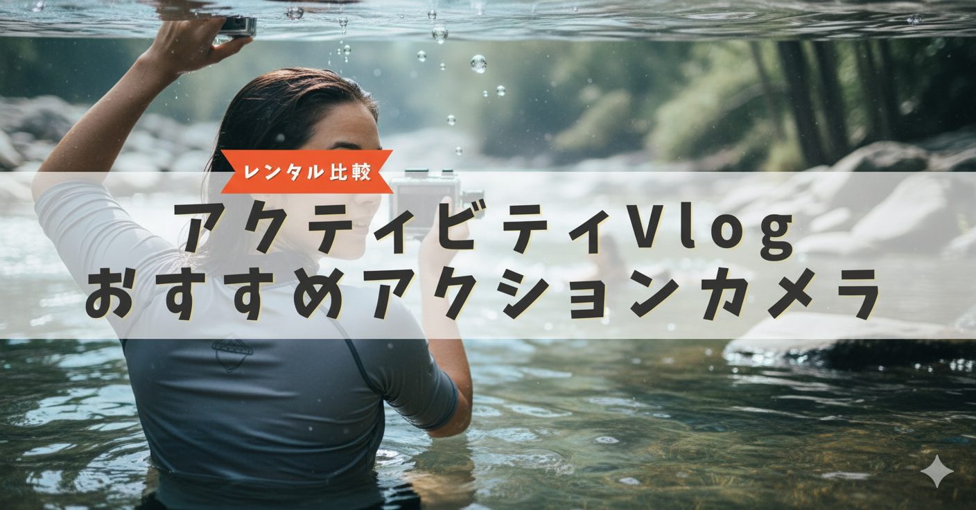 Vlogにおすすめのアクションカメラ9選｜レンタルで試せる高機能モデル比較